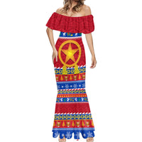 Custom Philippines Christmas Mermaid Dress Filipino Parol Maligayang Pasko - Wonder Print Shop