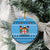 Custom Fiji Christmas Ceramic Ornament Fijian Tapa Marau na Kerisimasi - Wonder Print Shop