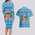 Custom Fiji Christmas Couples Matching Long Sleeve Bodycon Dress and Hawaiian Shirt Fijian Tapa Marau na Kerisimasi - Wonder Print Shop