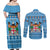 Custom Fiji Christmas Couples Matching Off Shoulder Maxi Dress and Long Sleeve Button Shirt Fijian Tapa Marau na Kerisimasi - Wonder Print Shop