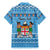 Custom Fiji Christmas Family Matching Mermaid Dress and Hawaiian Shirt Fijian Tapa Marau na Kerisimasi - Wonder Print Shop