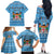 Custom Fiji Christmas Family Matching Off Shoulder Long Sleeve Dress and Hawaiian Shirt Fijian Tapa Marau na Kerisimasi - Wonder Print Shop