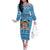 Custom Fiji Christmas Family Matching Off Shoulder Long Sleeve Dress and Hawaiian Shirt Fijian Tapa Marau na Kerisimasi - Wonder Print Shop