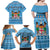 Custom Fiji Christmas Family Matching Off Shoulder Maxi Dress and Hawaiian Shirt Fijian Tapa Marau na Kerisimasi - Wonder Print Shop