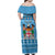 Custom Fiji Christmas Family Matching Off Shoulder Maxi Dress and Hawaiian Shirt Fijian Tapa Marau na Kerisimasi - Wonder Print Shop