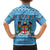 Custom Fiji Christmas Family Matching Off Shoulder Short Dress and Hawaiian Shirt Fijian Tapa Marau na Kerisimasi - Wonder Print Shop