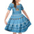 Custom Fiji Christmas Family Matching Off Shoulder Short Dress and Hawaiian Shirt Fijian Tapa Marau na Kerisimasi - Wonder Print Shop