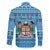 Custom Fiji Christmas Family Matching Off Shoulder Short Dress and Hawaiian Shirt Fijian Tapa Marau na Kerisimasi - Wonder Print Shop