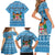 Custom Fiji Christmas Family Matching Short Sleeve Bodycon Dress and Hawaiian Shirt Fijian Tapa Marau na Kerisimasi - Wonder Print Shop