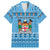 Custom Fiji Christmas Family Matching Short Sleeve Bodycon Dress and Hawaiian Shirt Fijian Tapa Marau na Kerisimasi - Wonder Print Shop