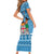 Custom Fiji Christmas Family Matching Short Sleeve Bodycon Dress and Hawaiian Shirt Fijian Tapa Marau na Kerisimasi - Wonder Print Shop