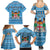 Custom Fiji Christmas Family Matching Summer Maxi Dress and Hawaiian Shirt Fijian Tapa Marau na Kerisimasi - Wonder Print Shop