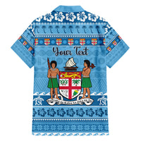 Custom Fiji Christmas Hawaiian Shirt Fijian Tapa Marau na Kerisimasi - Wonder Print Shop