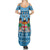 Custom Fiji Christmas Summer Maxi Dress Fijian Tapa Marau na Kerisimasi - Wonder Print Shop