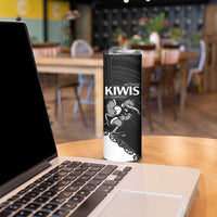 Custom Aotearoa Rugby Skinny Tumbler Maori Kiwi - Mascot Style - Wonder Print Shop