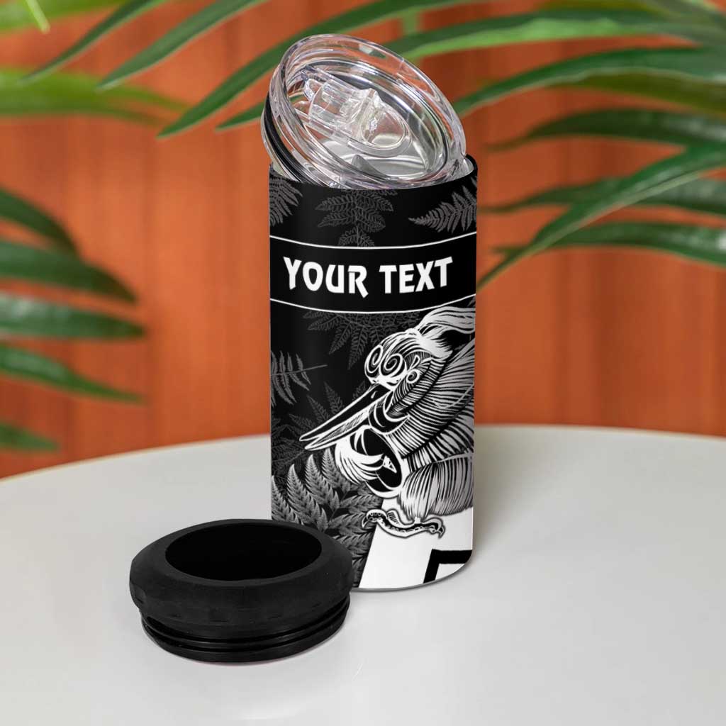 Custom Aotearoa Silver Fern Rugby 4 in 1 Can Cooler Tumbler 2024 Go Kiwi - Wonder Print Shop