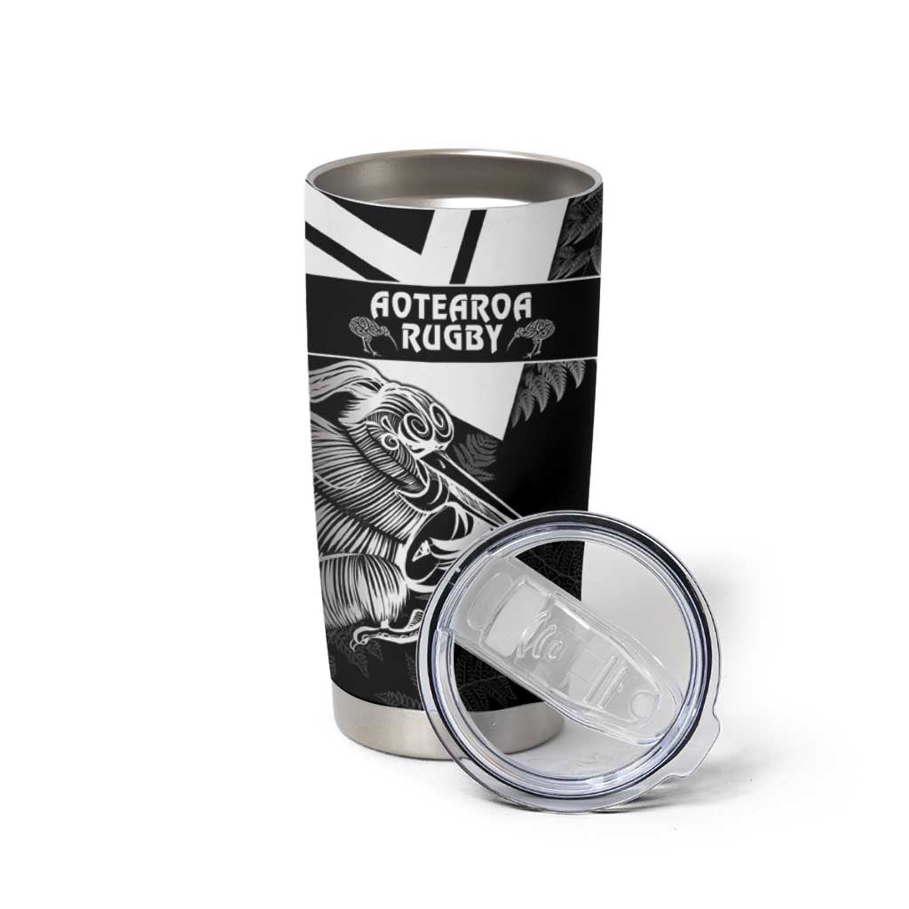 Custom Aotearoa Silver Fern Rugby Tumbler Cup 2024 Go Kiwi - Wonder Print Shop