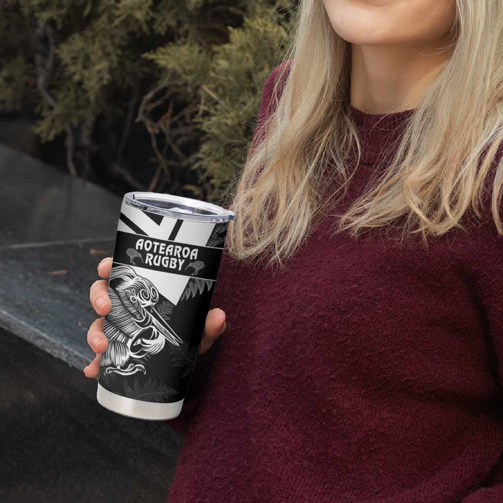 Custom Aotearoa Silver Fern Rugby Tumbler Cup 2024 Go Kiwi - Wonder Print Shop