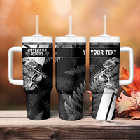 Custom Aotearoa Silver Fern Rugby Tumbler With Handle 2024 Go Kiwi - Wonder Print Shop