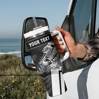 Custom Aotearoa Silver Fern Rugby Tumbler With Handle 2024 Go Kiwi - Wonder Print Shop