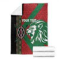 Kenya Rugby Custom Blanket Go Lionesses - African Pattern