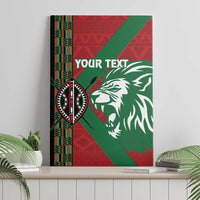 Kenya Rugby Custom Canvas Wall Art Go Lionesses - African Pattern - Wonder Print Shop