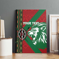 Kenya Rugby Custom Canvas Wall Art Go Lionesses - African Pattern - Wonder Print Shop