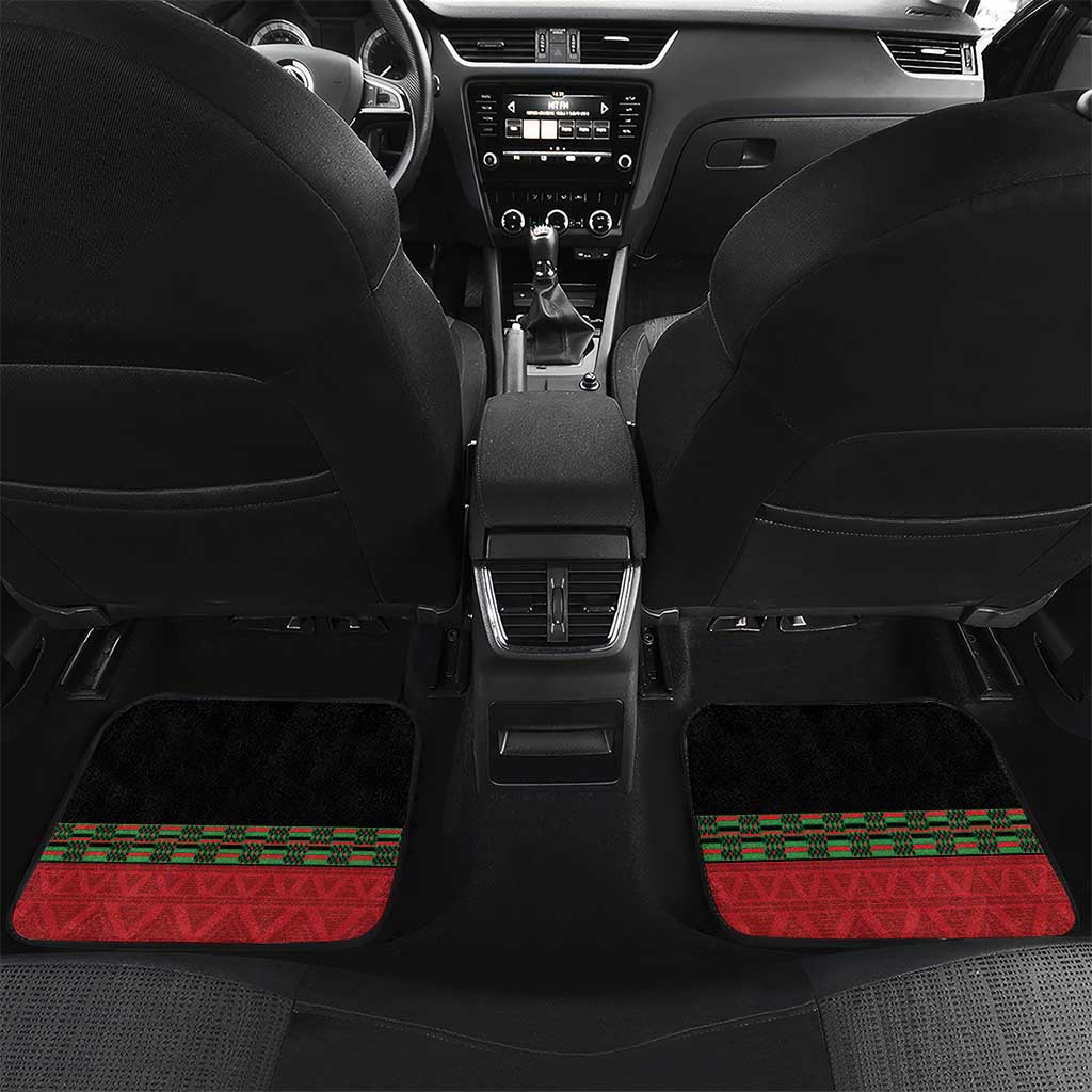 Kenya Rugby Custom Car Mats Go Lionesses - African Pattern - Wonder Print Shop