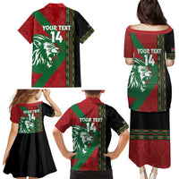Kenya Rugby Custom Family Matching Puletasi and Hawaiian Shirt Go Lionesses - African Pattern - Wonder Print Shop