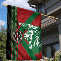 Kenya Rugby Custom Garden Flag Go Lionesses - African Pattern - Wonder Print Shop