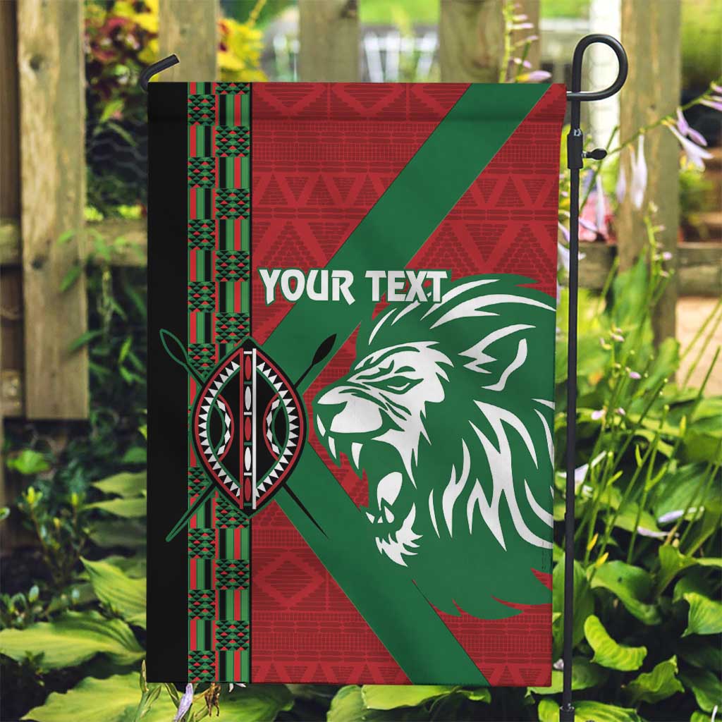 Kenya Rugby Custom Garden Flag Go Lionesses - African Pattern - Wonder Print Shop