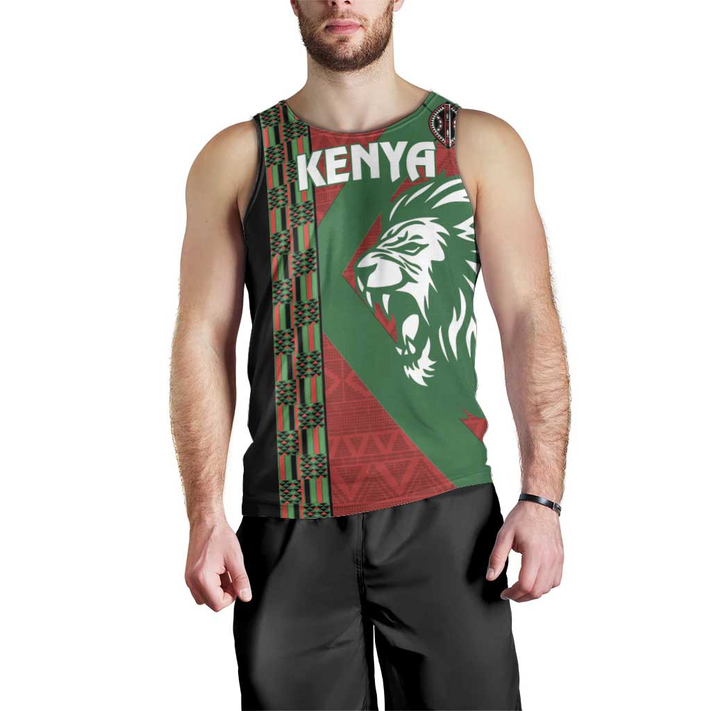 Kenya Rugby Custom Men Tank Top Go Lionesses - African Pattern - Wonder Print Shop