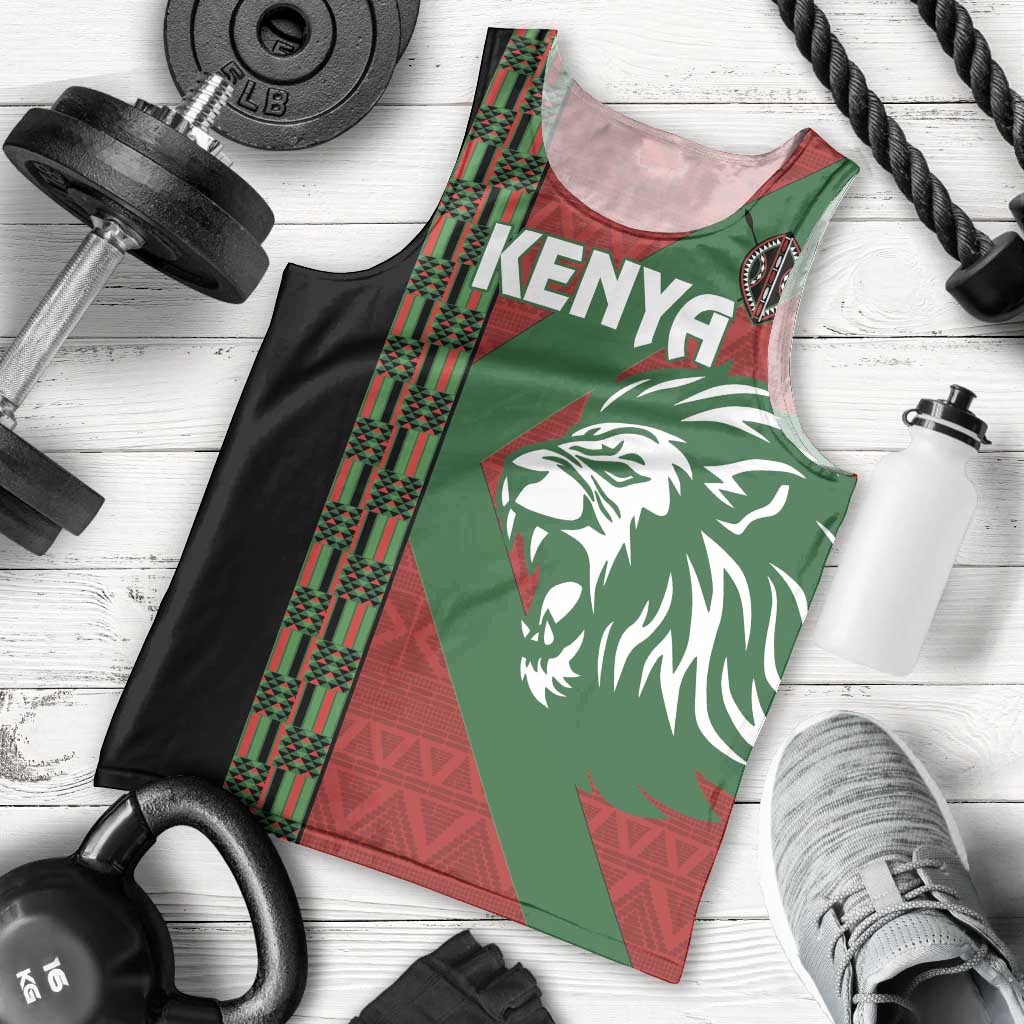 Kenya Rugby Custom Men Tank Top Go Lionesses - African Pattern - Wonder Print Shop