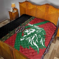 Kenya Rugby Custom Quilt Go Lionesses - African Pattern - Wonder Print Shop