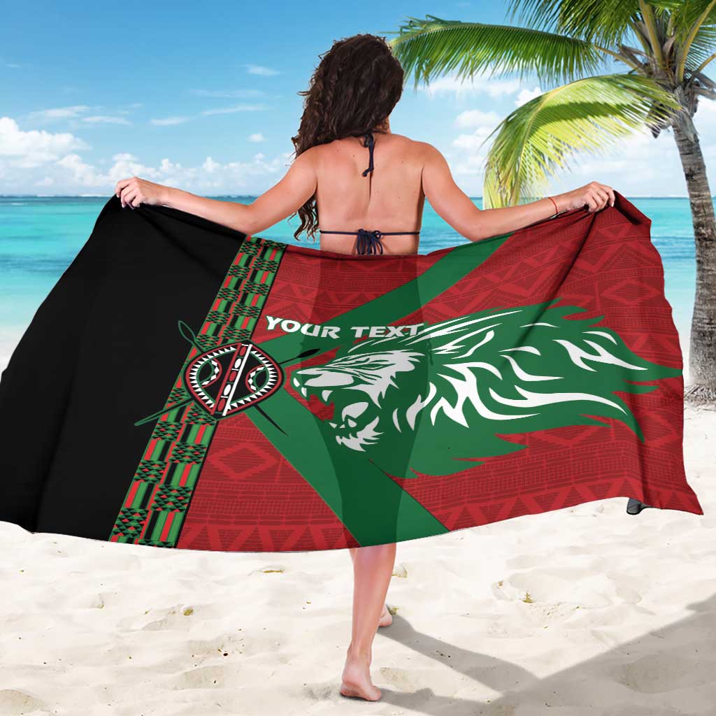 Kenya Rugby Custom Sarong Go Lionesses - African Pattern - Wonder Print Shop