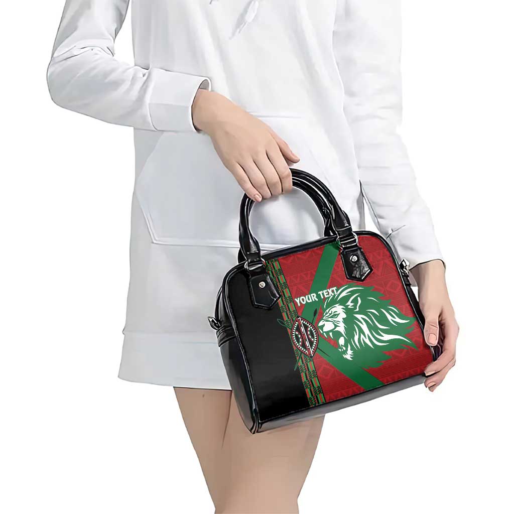 Kenya Rugby Custom Shoulder Handbag Go Lionesses - African Pattern