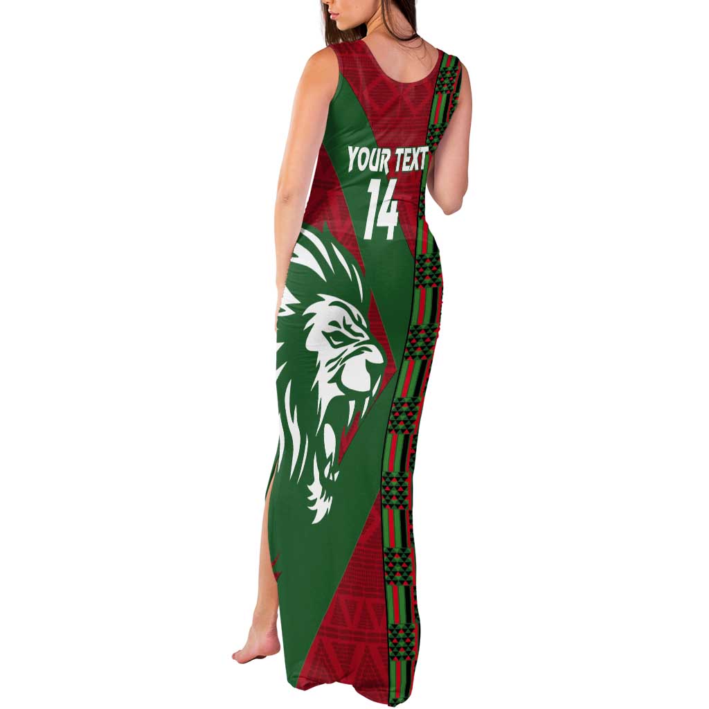 Kenya Rugby Custom Tank Maxi Dress Go Lionesses - African Pattern - Wonder Print Shop