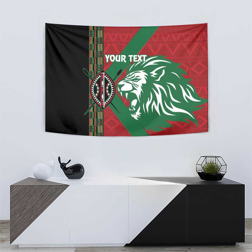 Kenya Rugby Custom Tapestry Go Lionesses - African Pattern - Wonder Print Shop