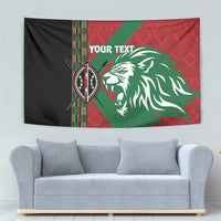 Kenya Rugby Custom Tapestry Go Lionesses - African Pattern - Wonder Print Shop