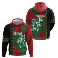 Kenya Rugby Custom Zip Hoodie Go Lionesses - African Pattern - Wonder Print Shop
