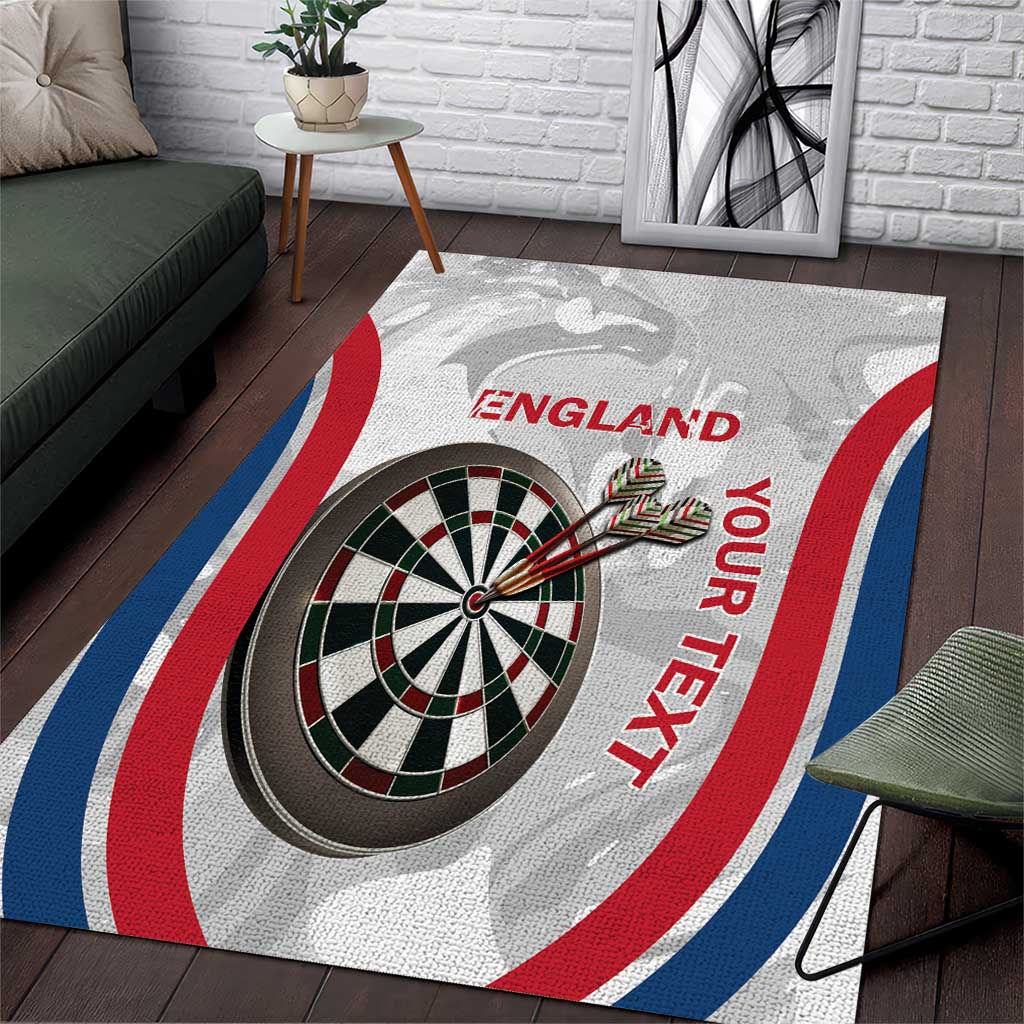 Custom England Darts Area Rug Go Champions Grunge Marble Style - Wonder Print Shop