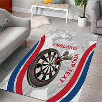 Custom England Darts Area Rug Go Champions Grunge Marble Style - Wonder Print Shop