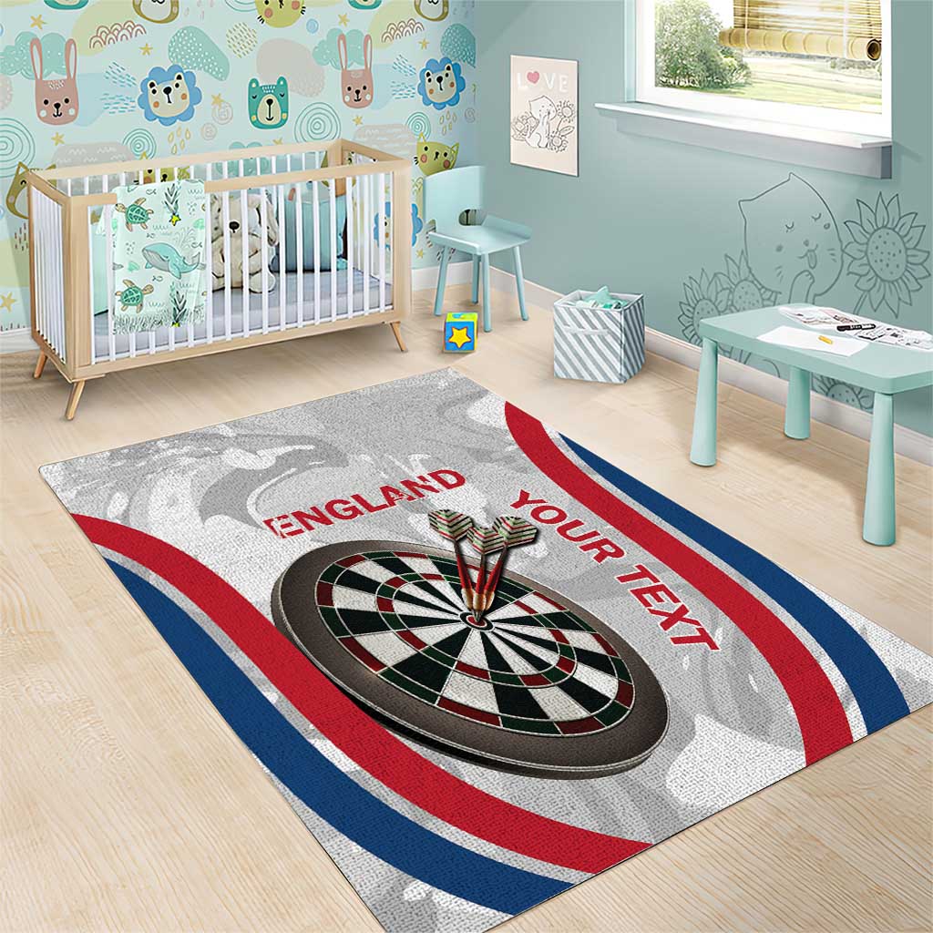 Custom England Darts Area Rug Go Champions Grunge Marble Style - Wonder Print Shop