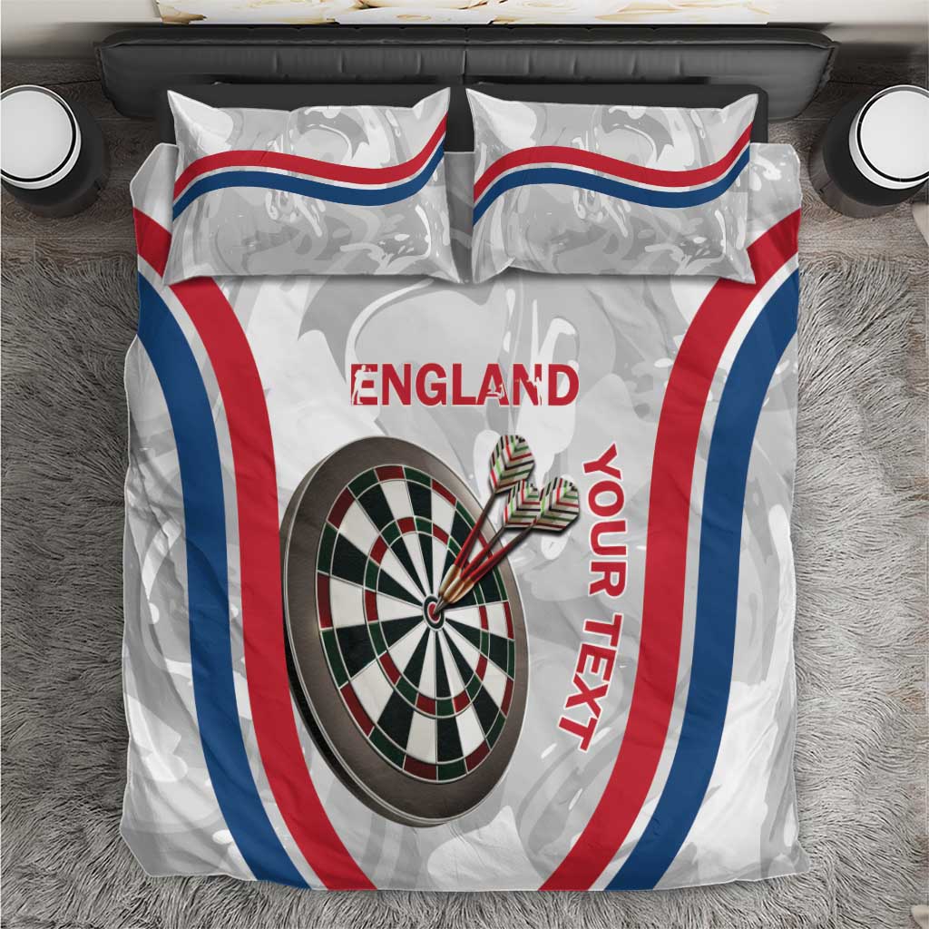 Custom England Darts Bedding Set Go Champions Grunge Marble Style - Wonder Print Shop