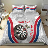 Custom England Darts Bedding Set Go Champions Grunge Marble Style - Wonder Print Shop