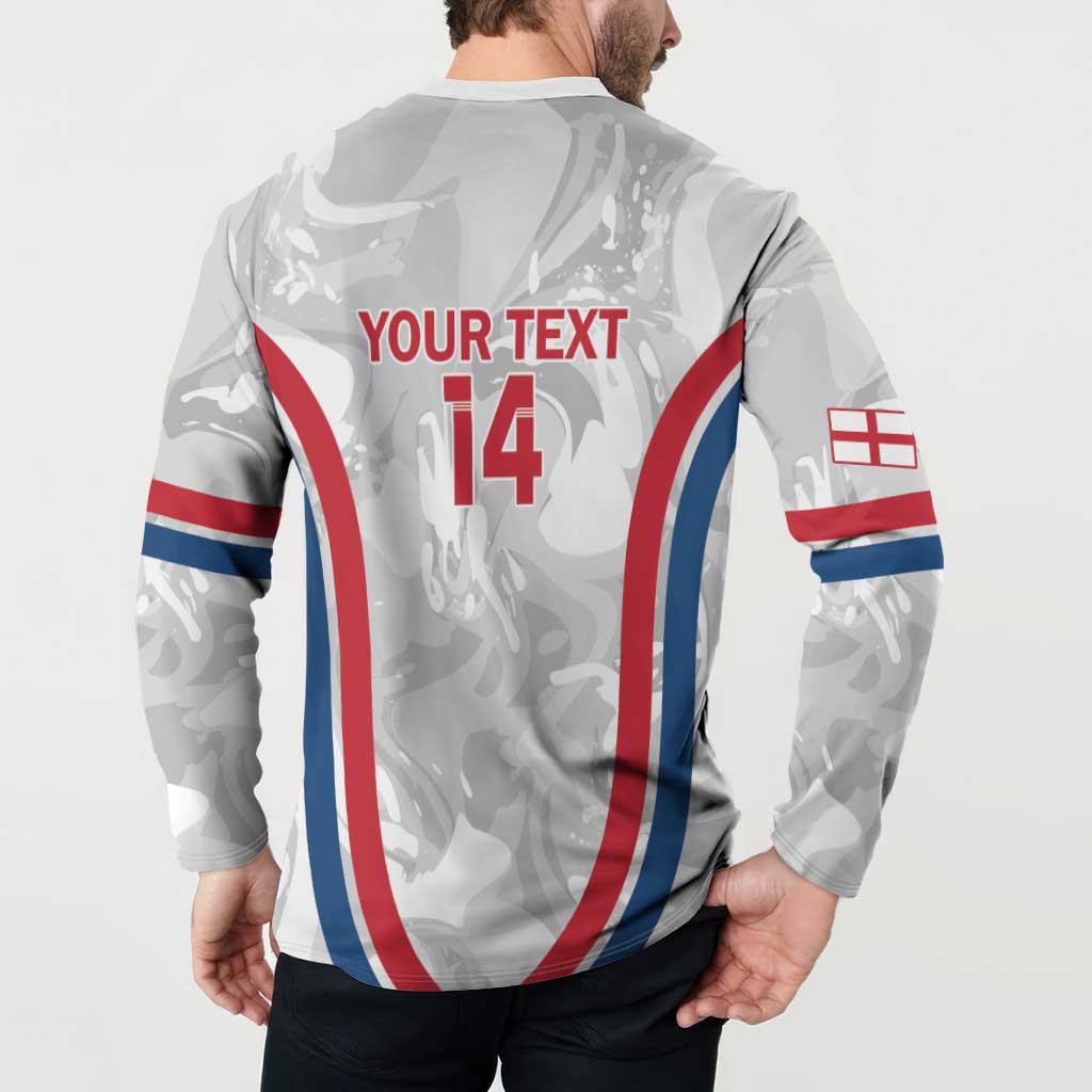 Custom England Darts Button Sweatshirt Go Champions Grunge Marble Style - Wonder Print Shop