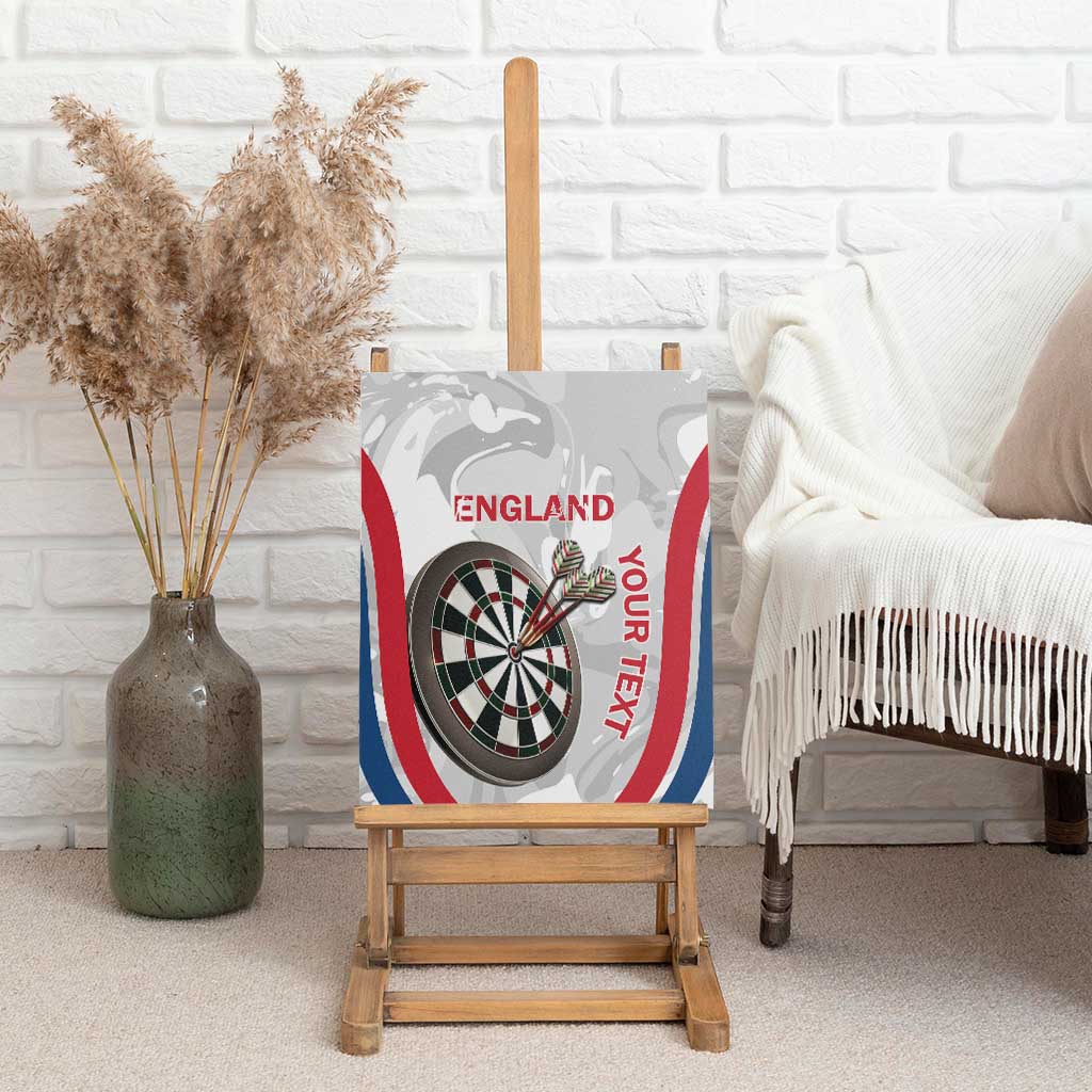 Custom England Darts Canvas Wall Art Go Champions Grunge Marble Style - Wonder Print Shop