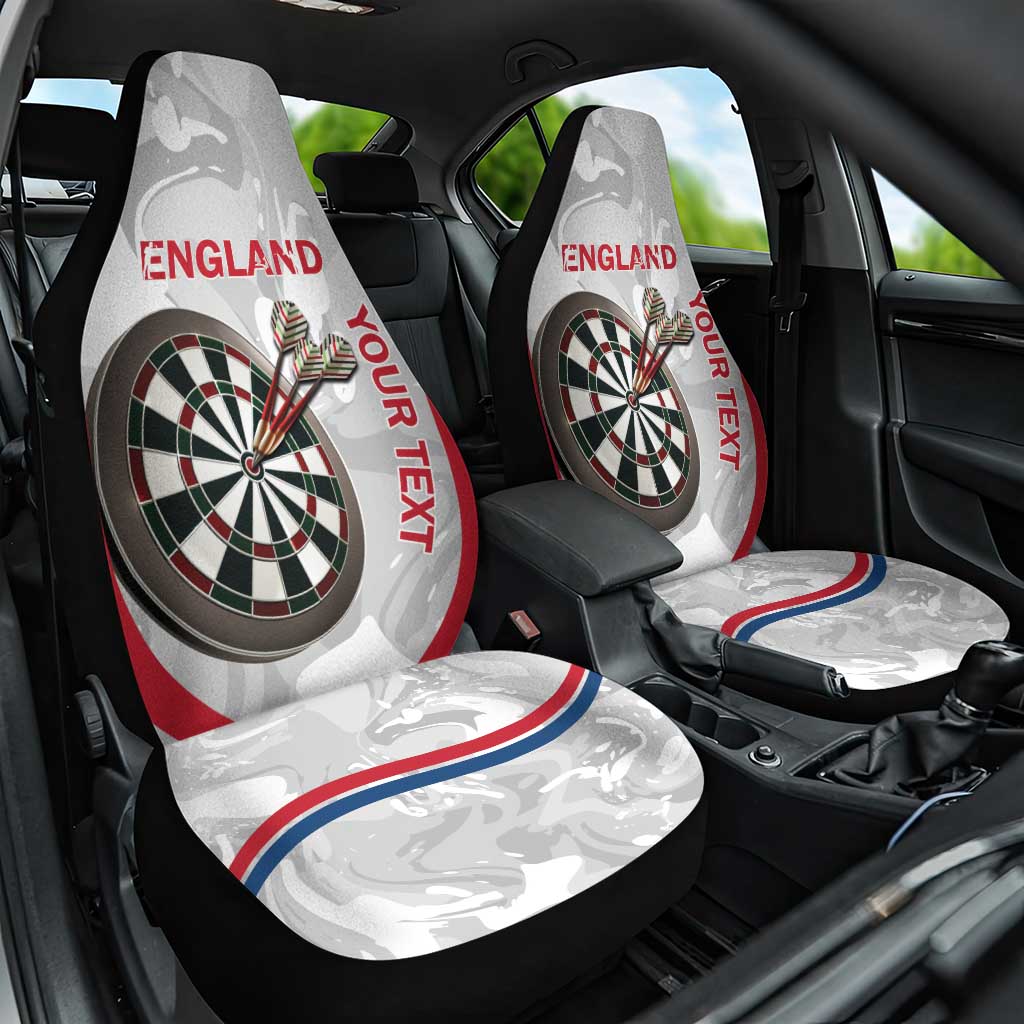 Custom England Darts Car Seat Cover Go Champions Grunge Marble Style - Wonder Print Shop
