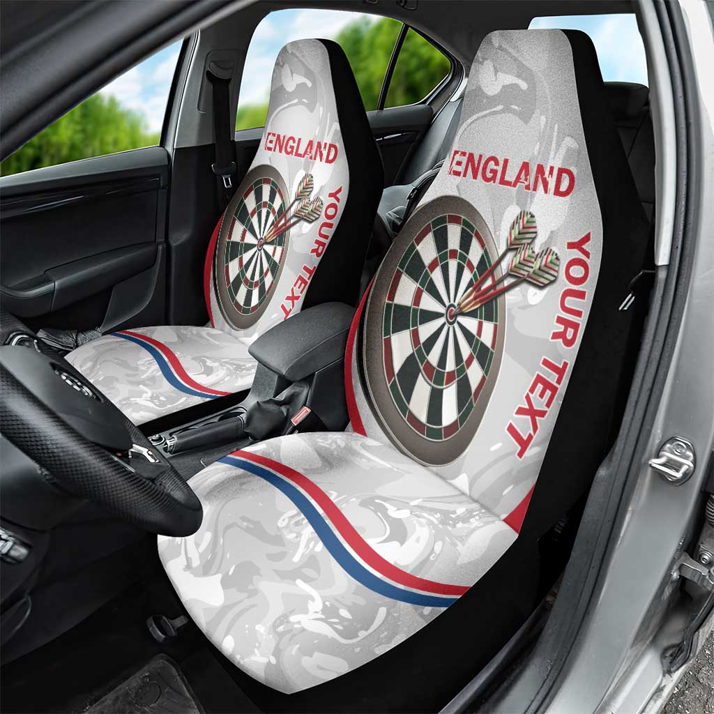 Custom England Darts Car Seat Cover Go Champions Grunge Marble Style - Wonder Print Shop