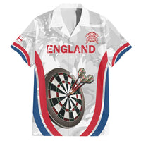 Custom England Darts Family Matching Long Sleeve Bodycon Dress and Hawaiian Shirt Go Champions Grunge Marble Style - Wonder Print Shop